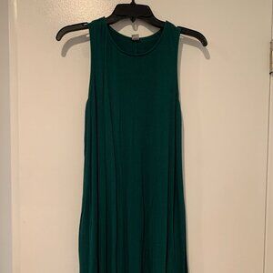 M Emerald Green Old Navy Dress Sleeveless Mid Length